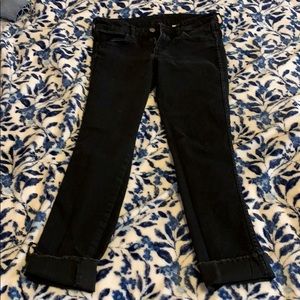 Black &Denim Capri Jeans with cuffs